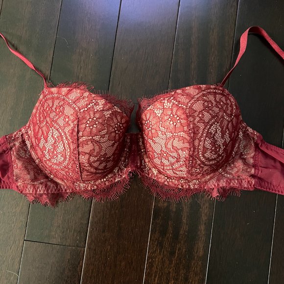 Victoria's Secret Burgundy Red Dream Angels Bra Discontinued NWOT - Picture 12 of 14